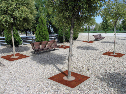 Entourage arbre SINO acier corten