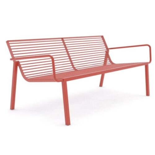 Banc STACK STC255 tout acier, longueur 1500mm avec accoudoirs