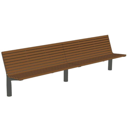 Banc double VLTAU VLT153t en jatoba, 3000mm