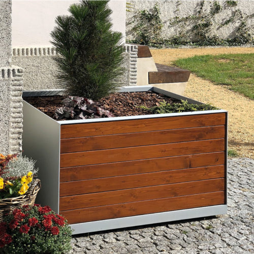 Jardinière PETA - 470L - en Chêne 1400x700xh720mm