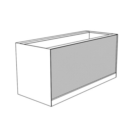 Jardinière PETA - 210L - Tôle 1200x500xh590mm