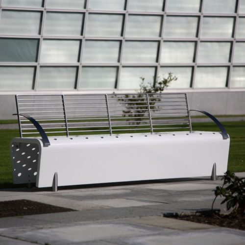 Banc public t3-02 en aluminium