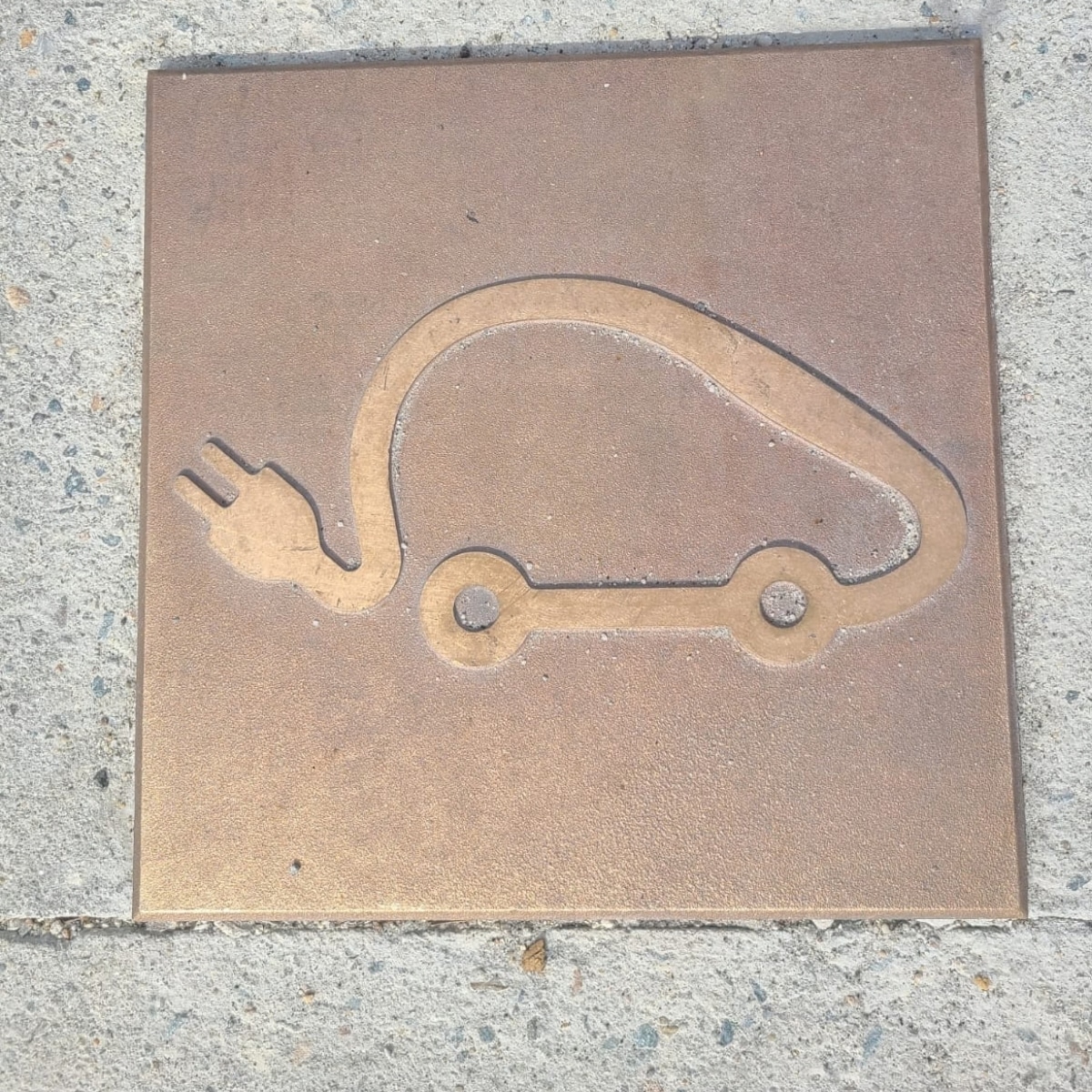 Plaque IRVE en bronze