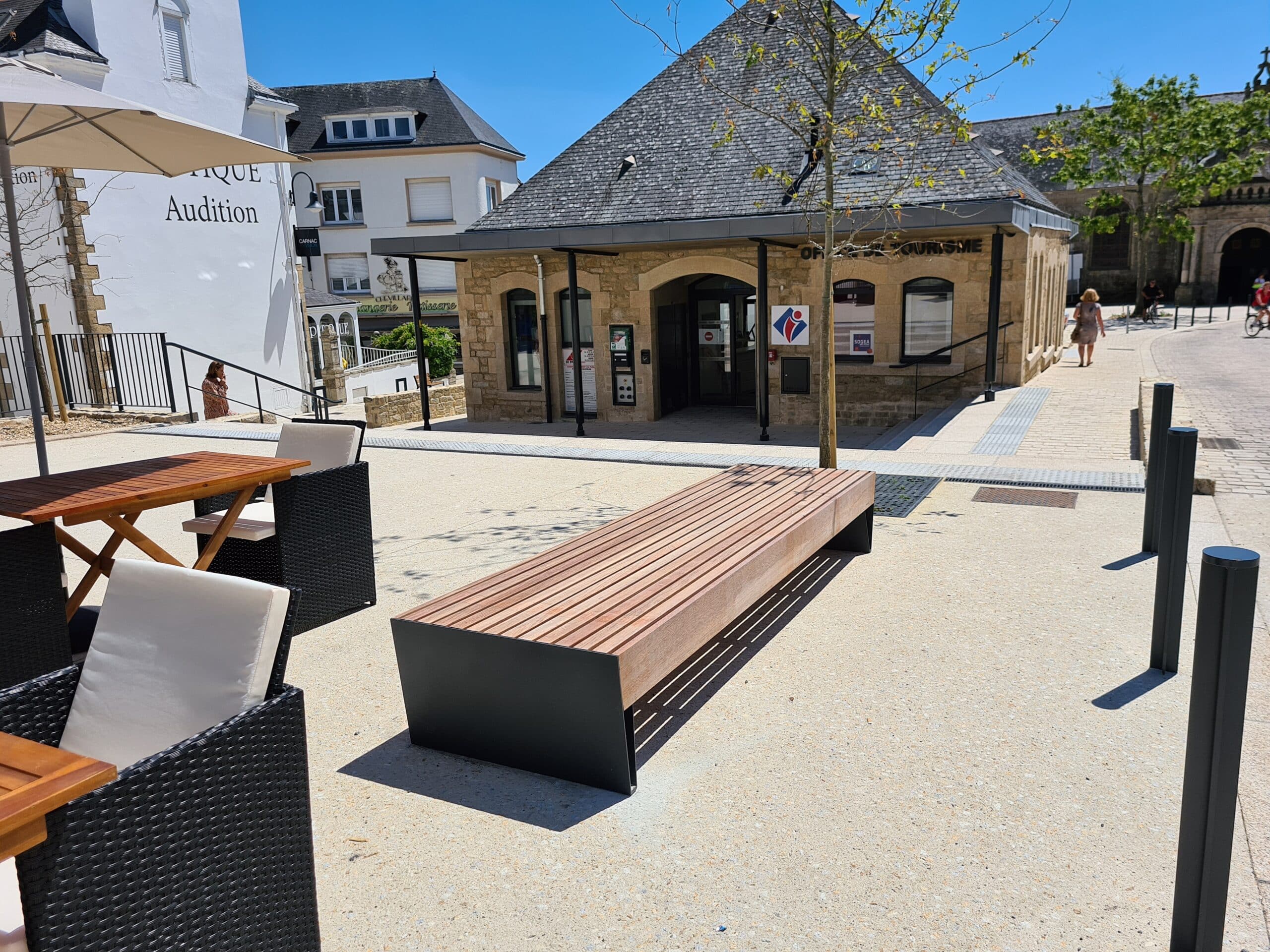 Banquette BLOCQ LBQ210t en bois de Jatoba